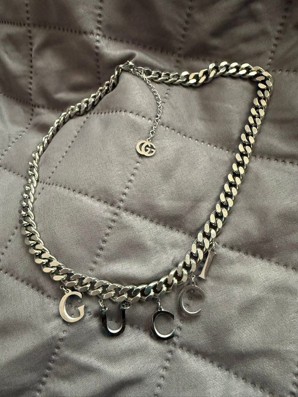 Gucci Silver Charm Necklace