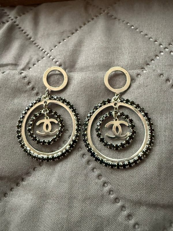 Chanel Silver Earrings