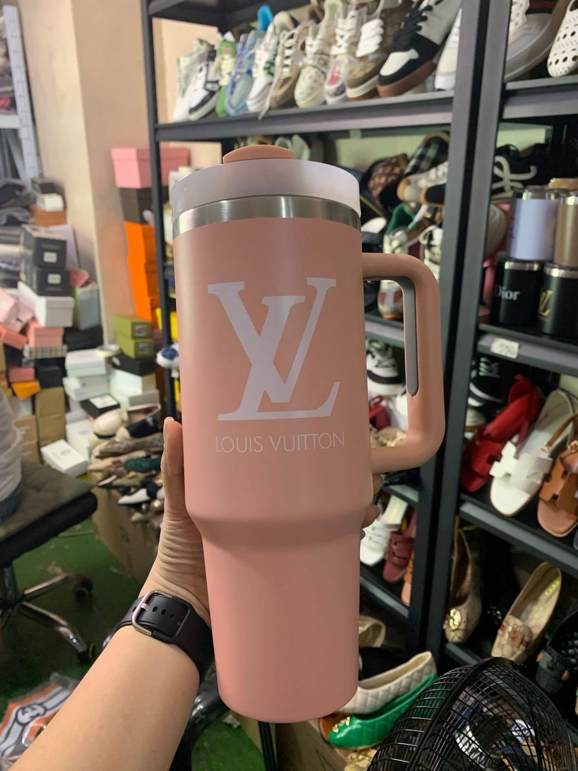 LV Pink Tumbler 40 oz