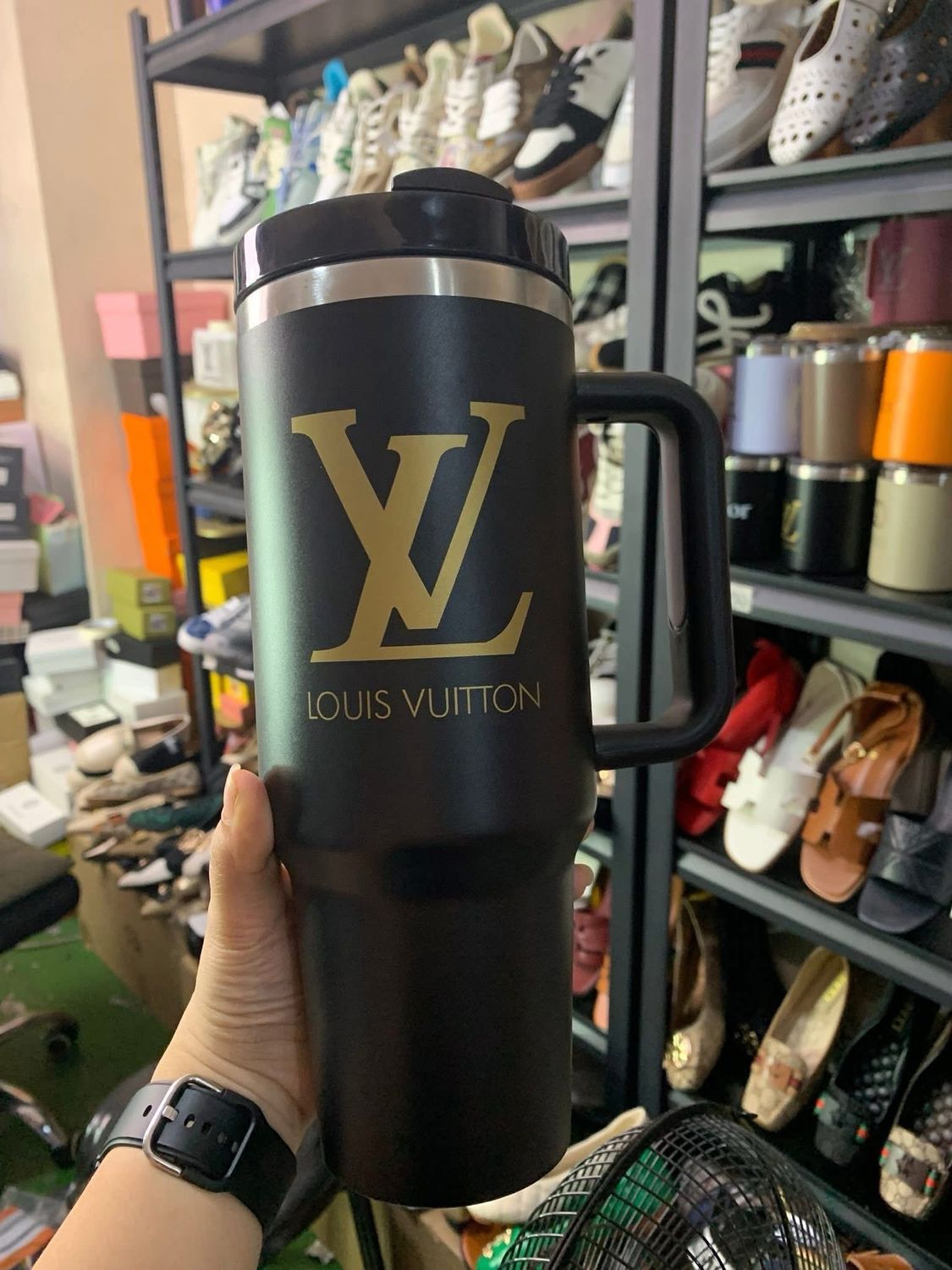 LV Black Tumbler 40 oz