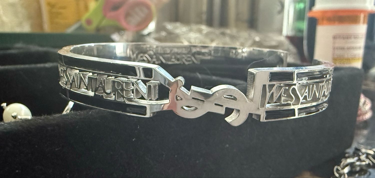 Ysl Silver Bangle