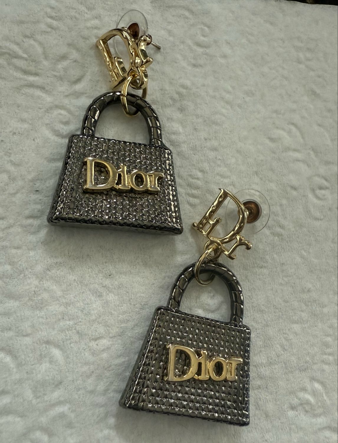 Dior Purse Earrings