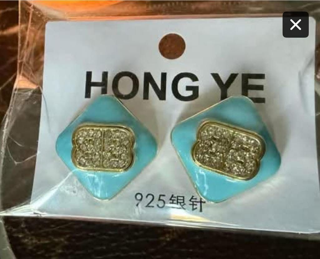 Balenciagia Blue Earrings