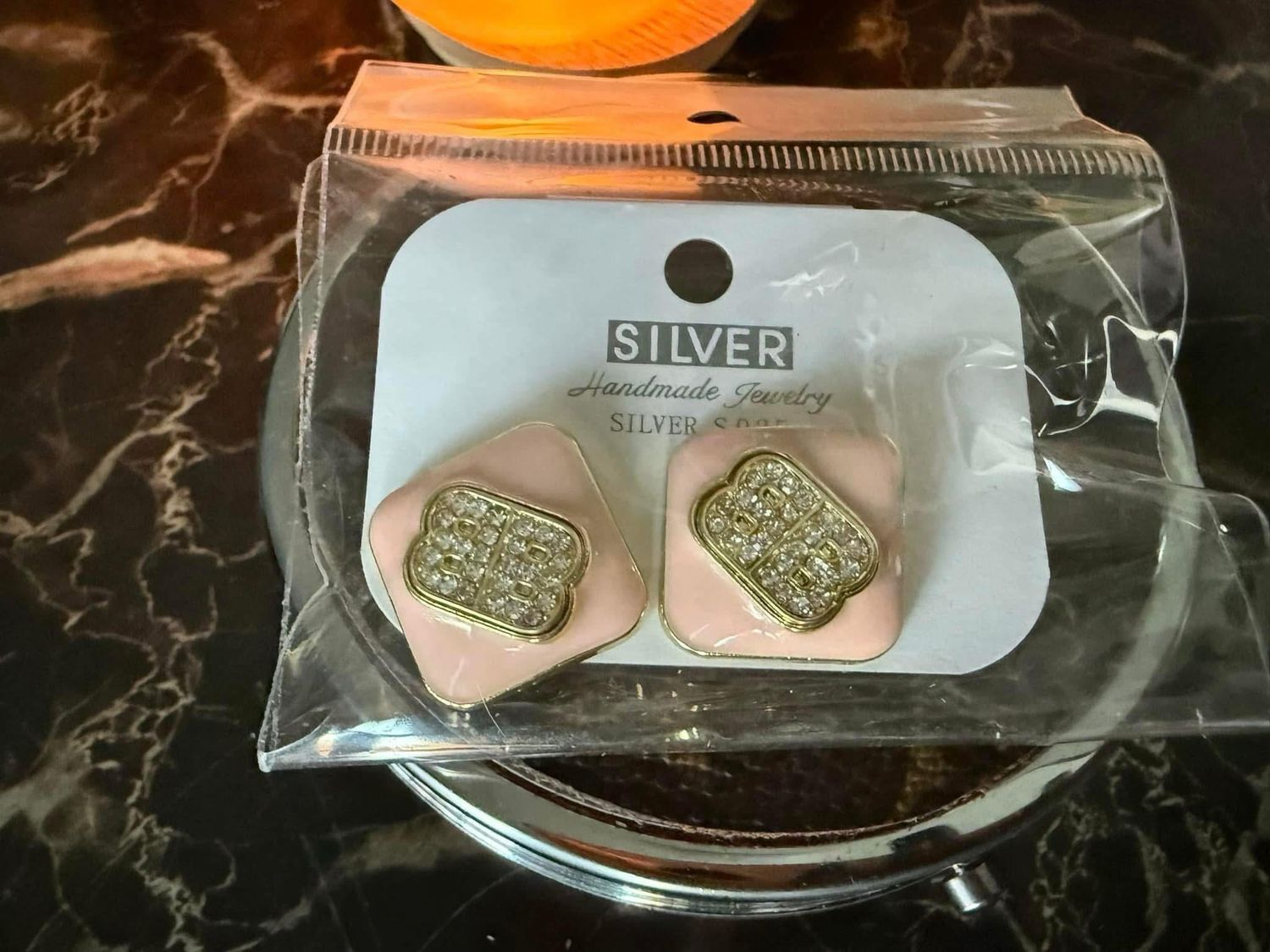 Balenciagia Pink Earrings