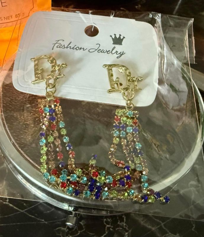 Dior Colorful Dangling Earrings