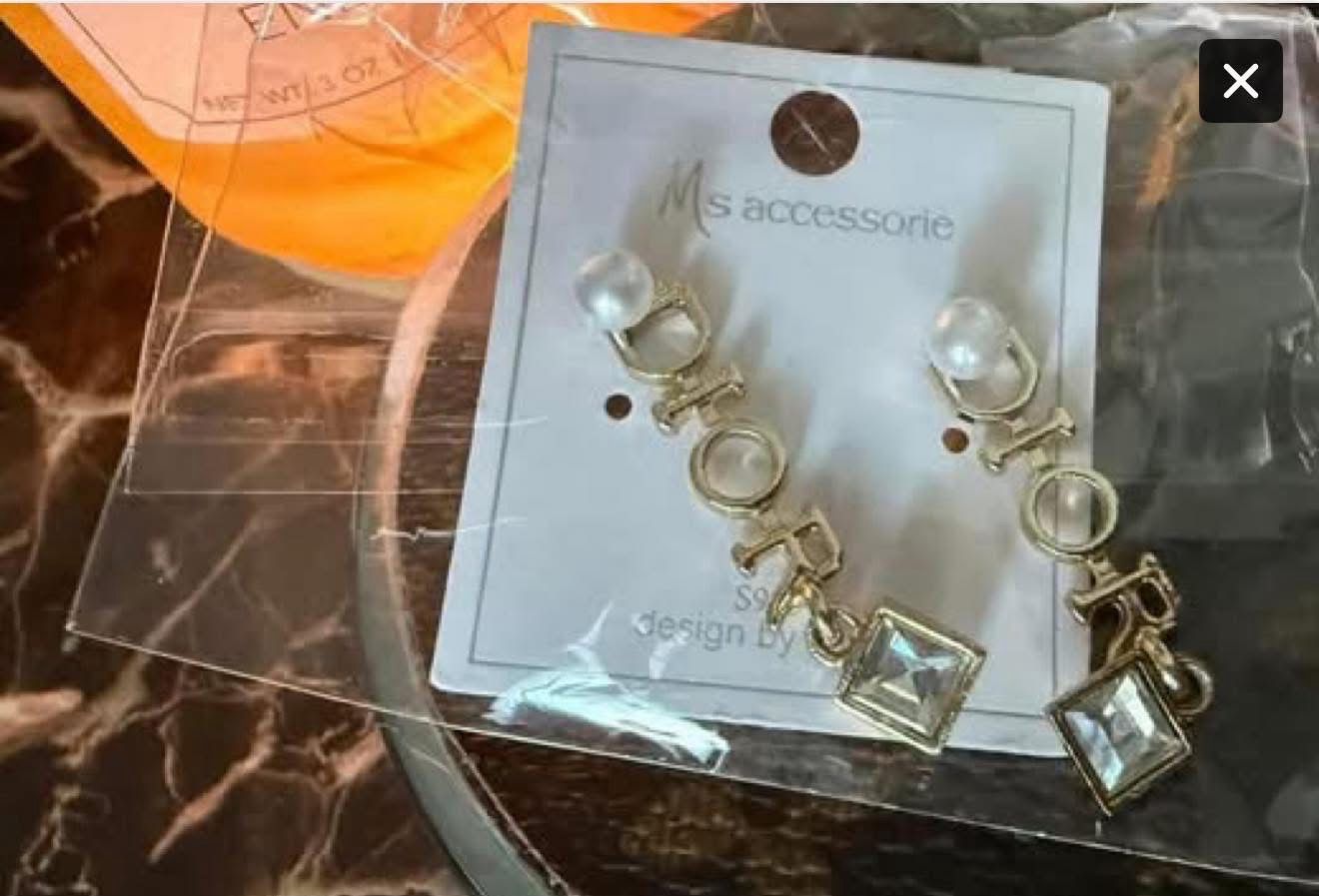 Dior Gold Dangle Earrings