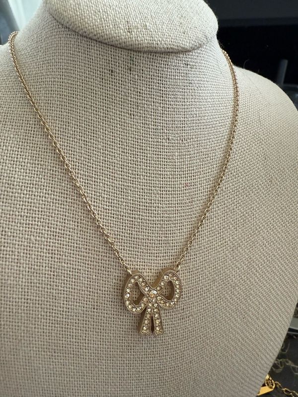 Coach Golden Bow Necklace