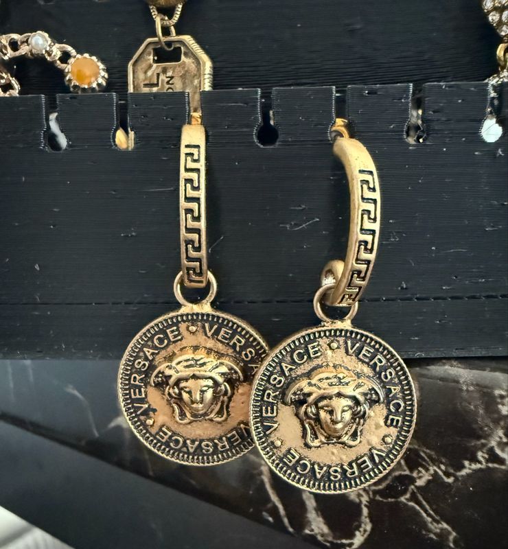 Versace Vintage Gold Earrings