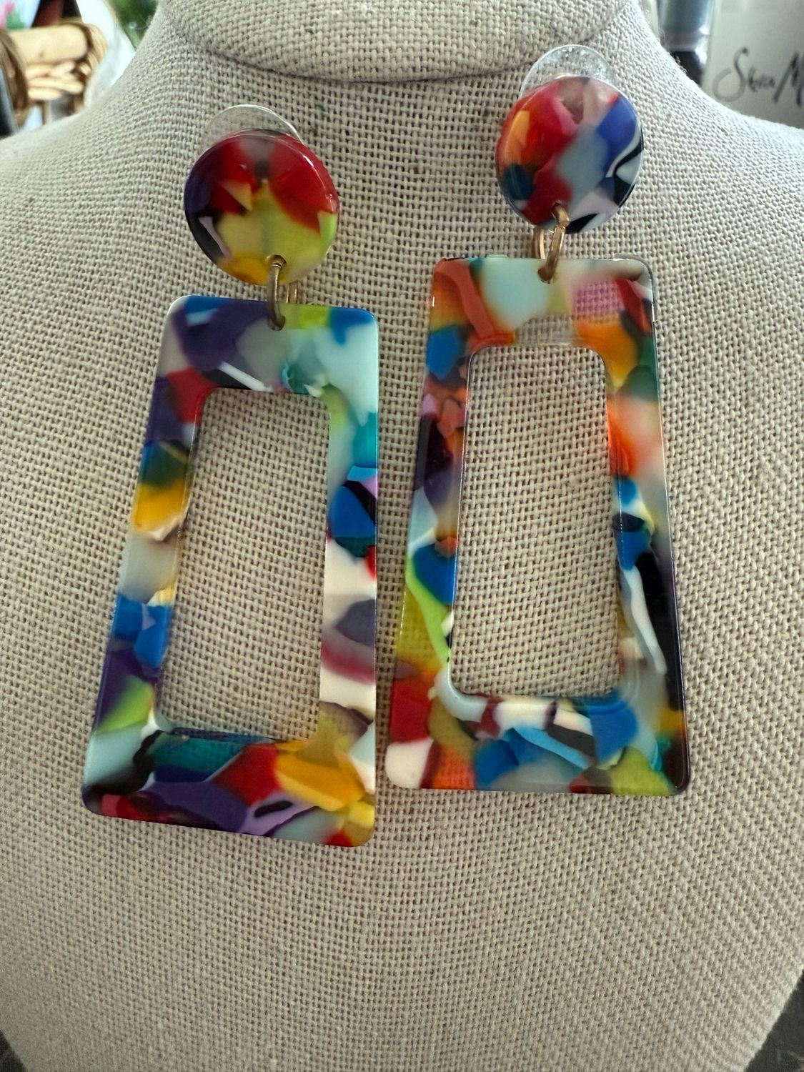 Colorful Dangling Fashion Earrings