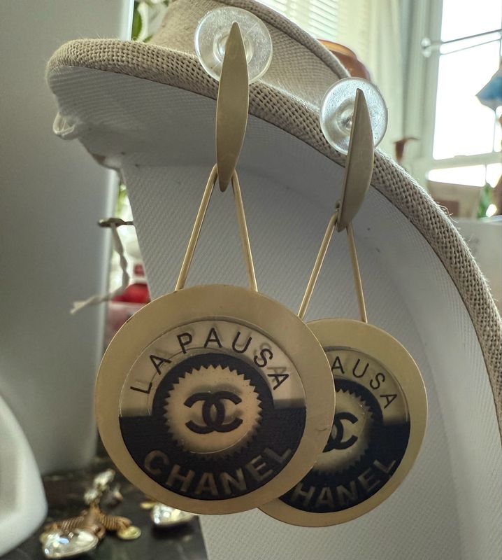 Chanel Gold Dangle Earrings