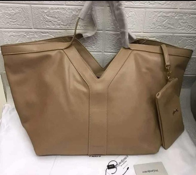 YSL Taupe Shoulder Bag