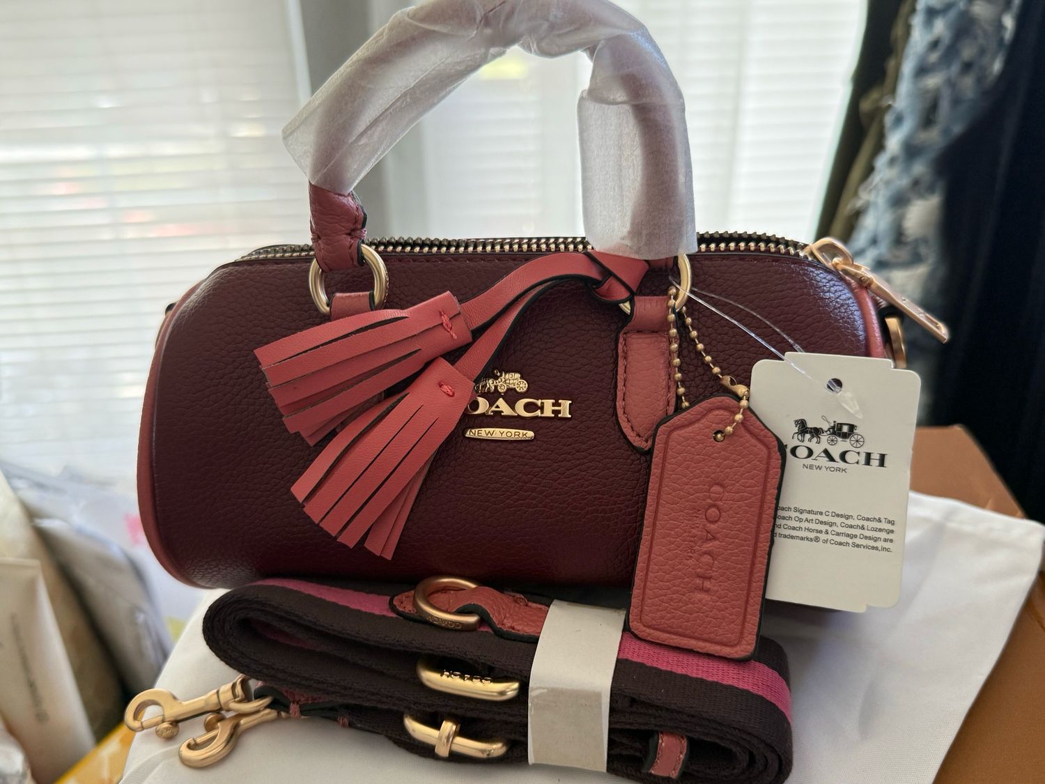 Coach Deep Red Crossbody