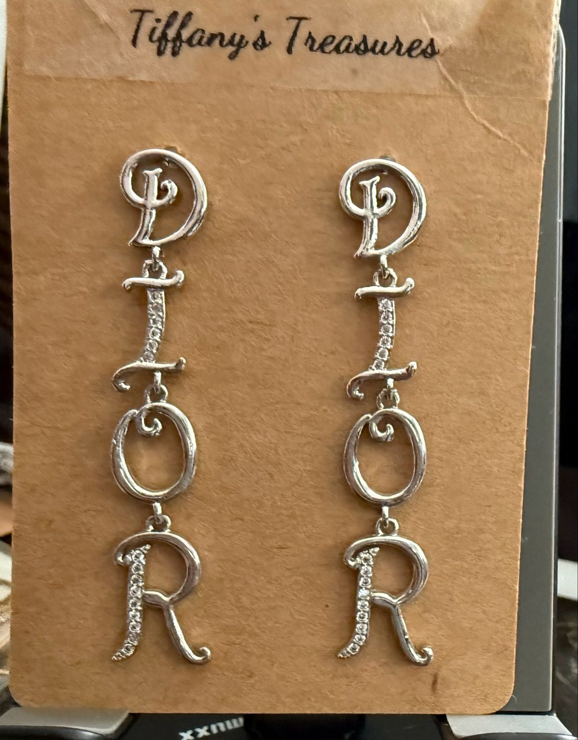Dior Silver Dangle Earrings