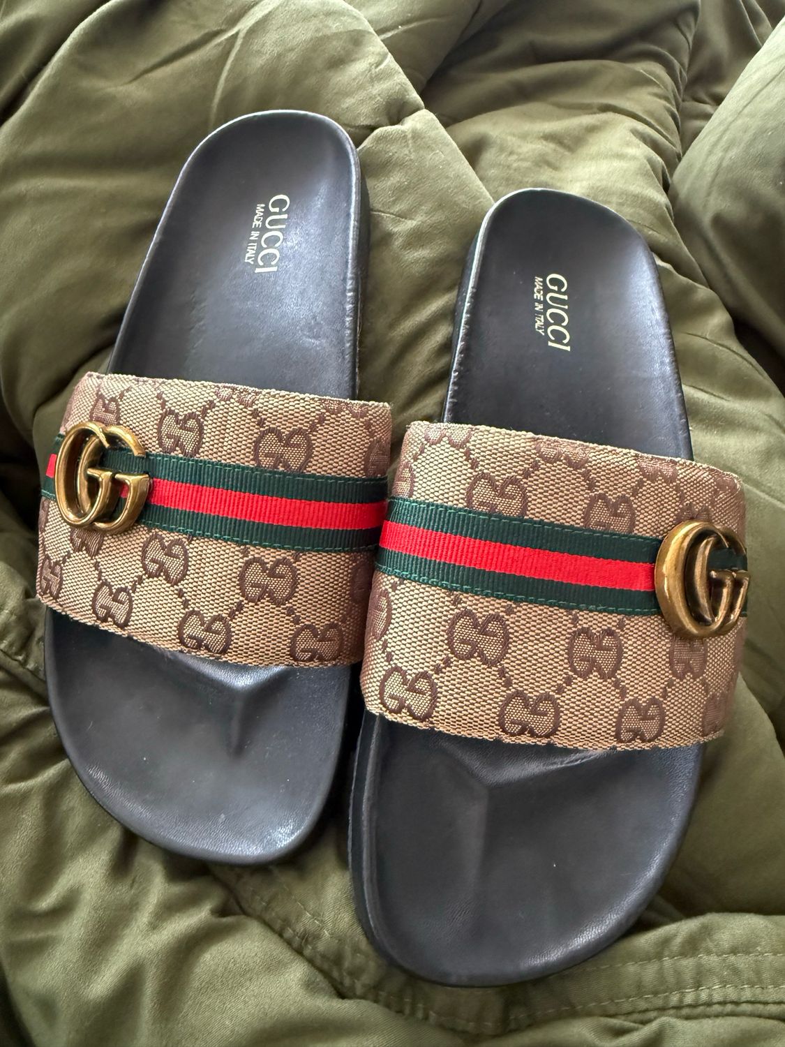 Gucci Mono Cherry Line Slides 8