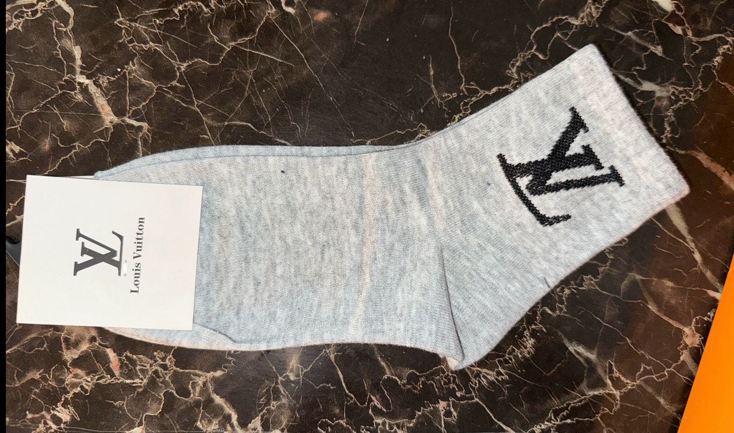 LV Gray Heather Socks 🧦 Unisex