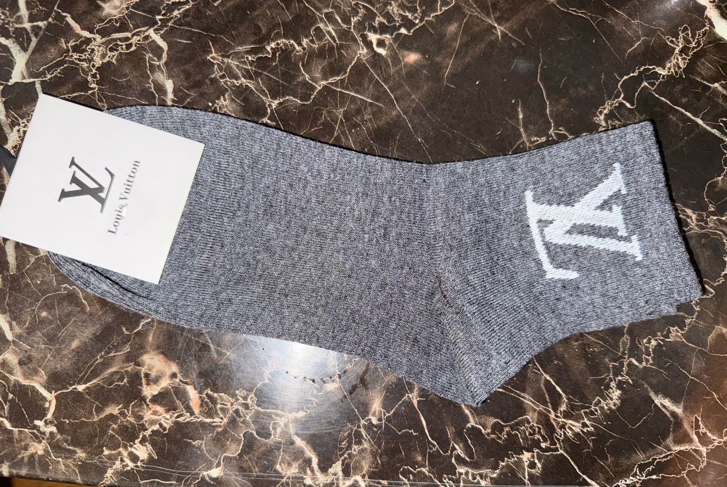 Dark Gray Heather Socks 🧦 Unisex