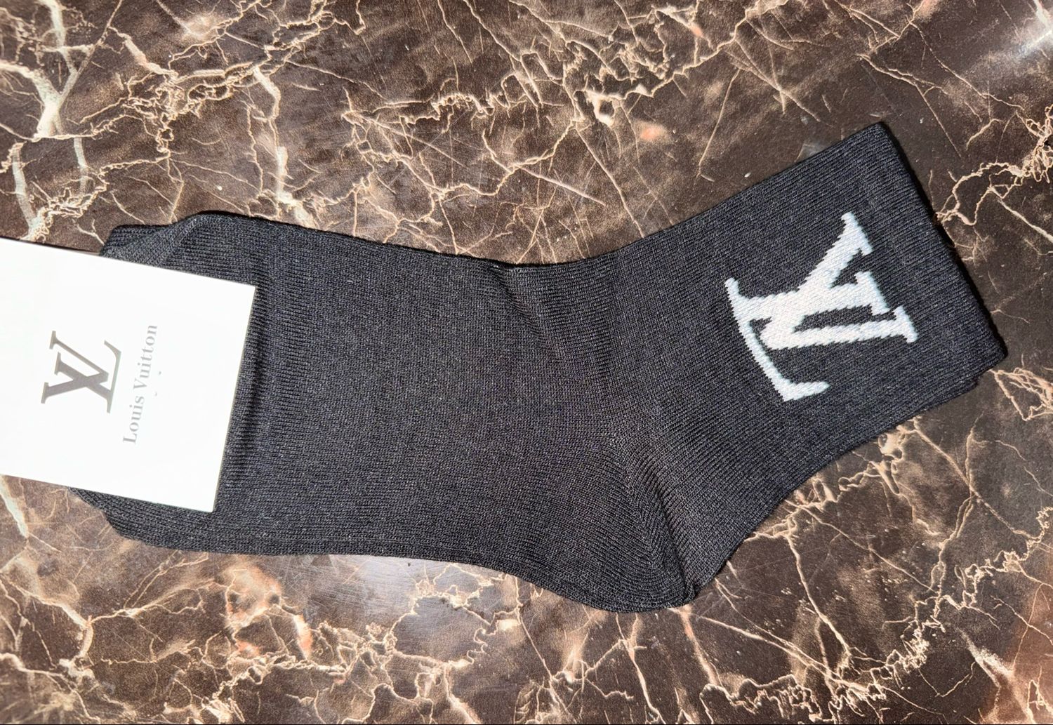 LV Black Socks 🧦 Unisex