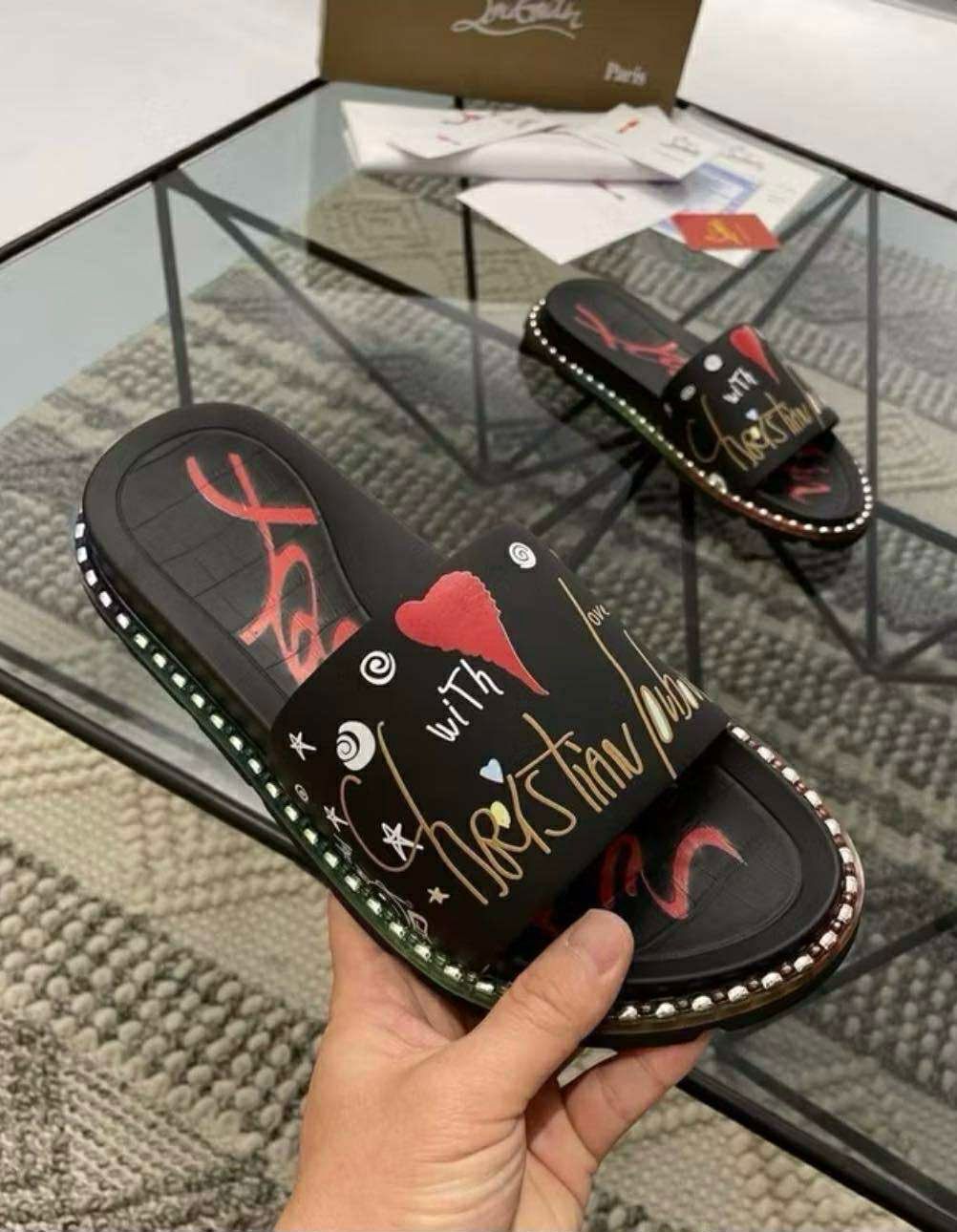 Christian Louboutin Graffiti Slides 9
