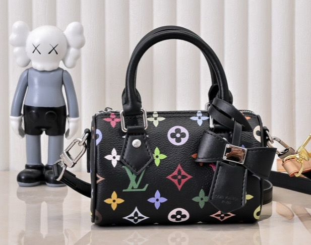 LV Black Colorful Mini Speedy
