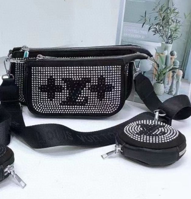 LV Silver Embellished