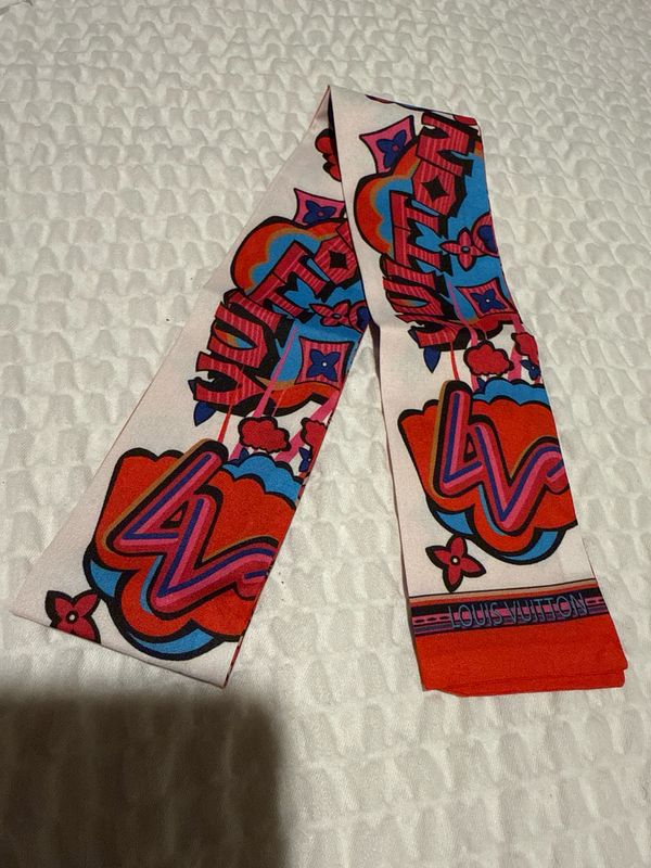 LV Graffiti Twilly Scarf