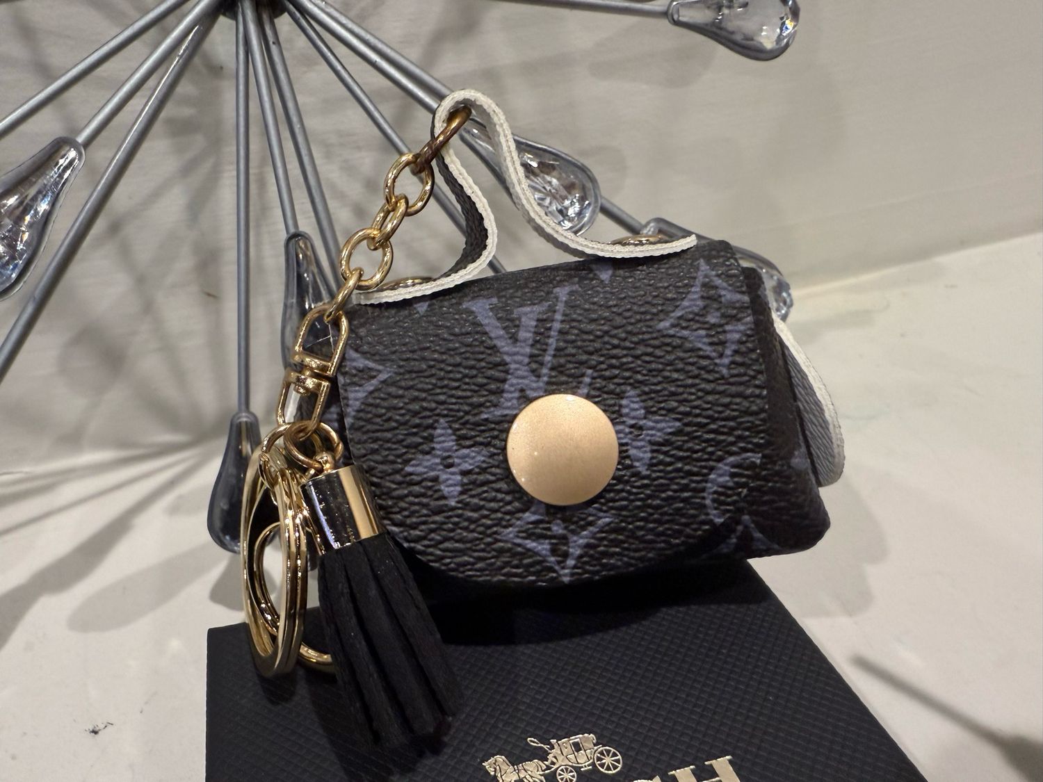 LV Black Bag Keychain