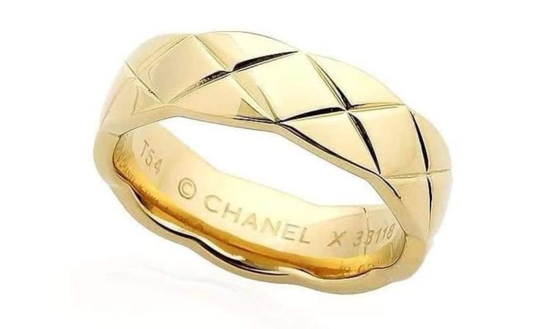 Chanel Gold Band Ring 8