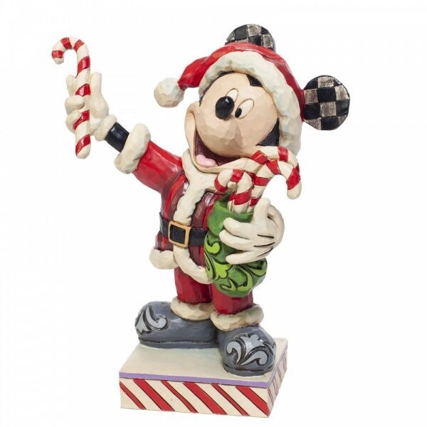 Disney Traditions Santa Mickey Candy canes "Peppermint surprise" with Signature