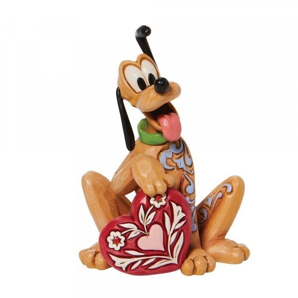 Disney Traditions Pluto holding heart