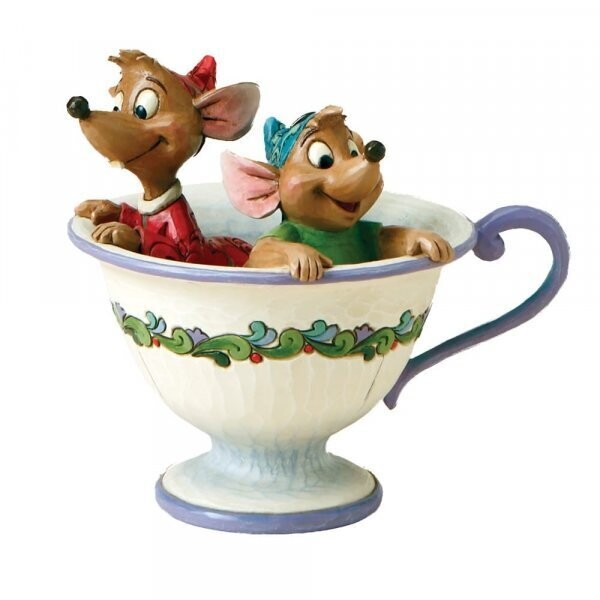Disney Traditions Jaq & Gus in teacup Disney Traditions Jaq & Gus in teacup "Tea for two"