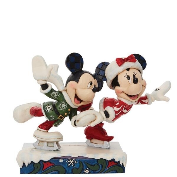 Disney Traditions Mickey & Minnie Schlittschuhfahren