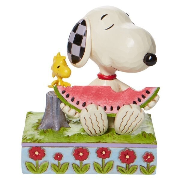 Snoopy und Woodstock mit Wassermelone "A Summer Snack"