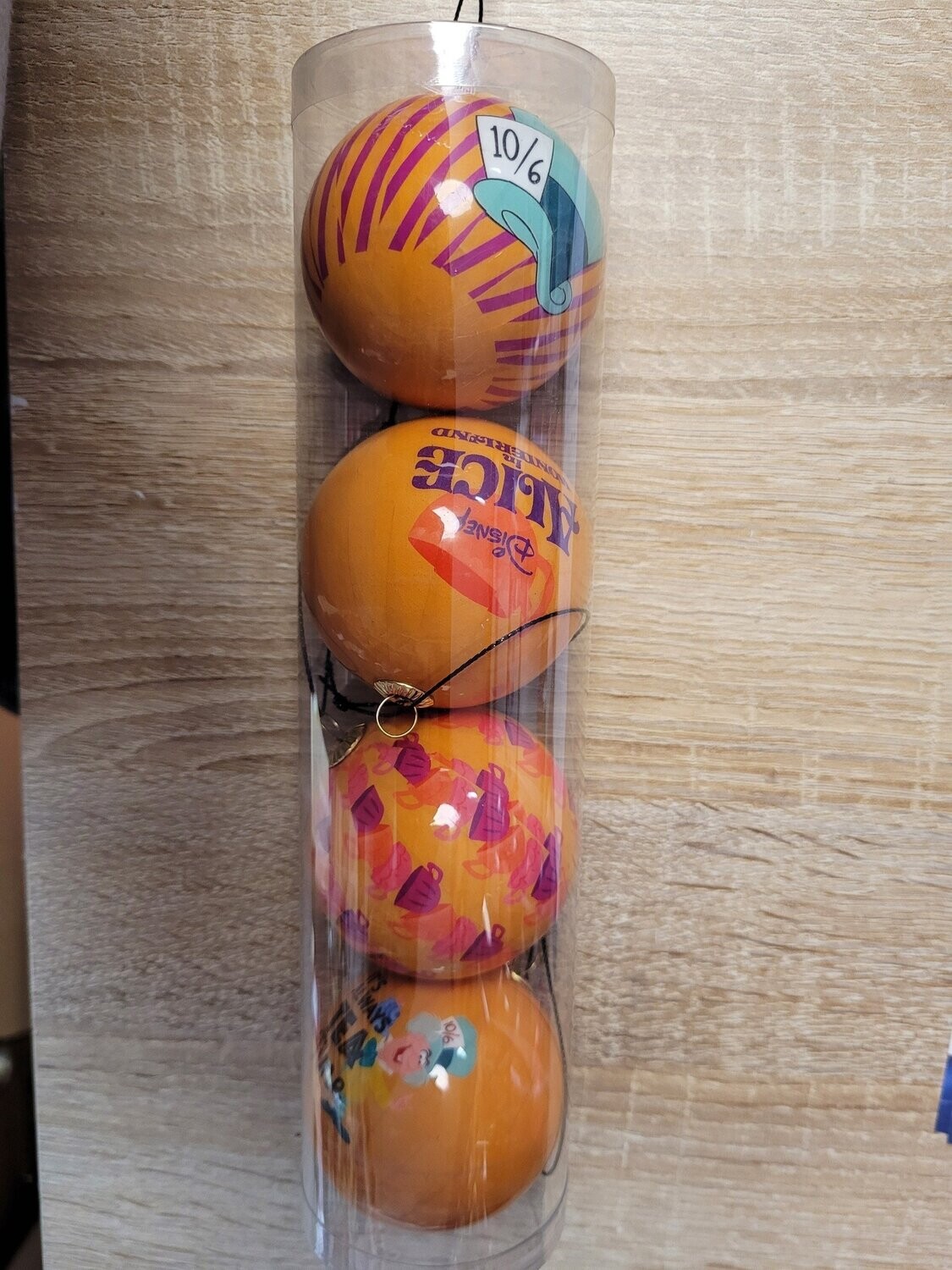 Disney 4er-Set Weihnachtskugeln Hutmacher
