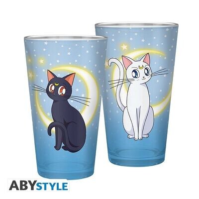 Sailor Moon XXL-Glas Luna & Artemis