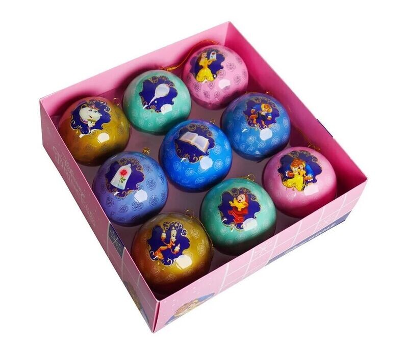 Disney 9er-Set Weihnachtskugeln Schöne & das Biest Disney 9er-Set Weihnachtskugeln Schöne & das Biest