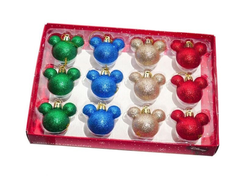 Disney 12er-Set Weihnachtskugeln Mausköpfe Disney 12er-Set Weihnachtskugeln Mausköpfe