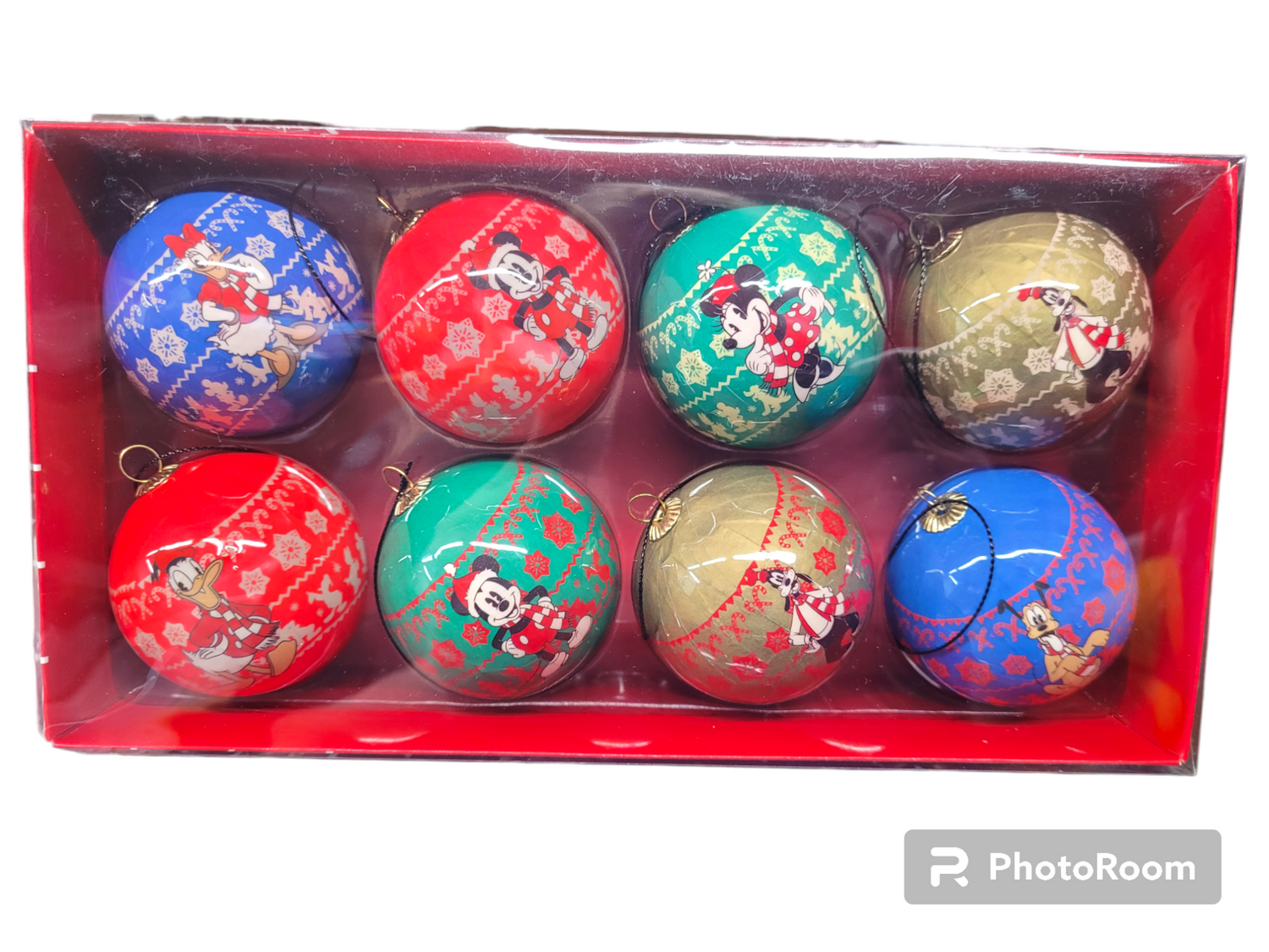 Disney 8er-Set Weihnachtskugeln Mickey & Friends
