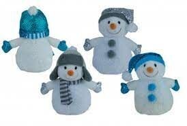 Schneemann mit Mütze