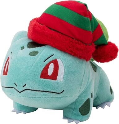 Pokémon Plüsch - Bisasam mit Weihnachtsmütze