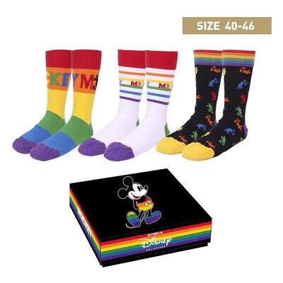 Disney 3er-Pack Socken - Mickey Rainbow Pride Herren