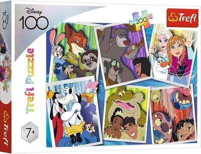 Trefl Puzzle 13299 Disney 100 Disney Helden