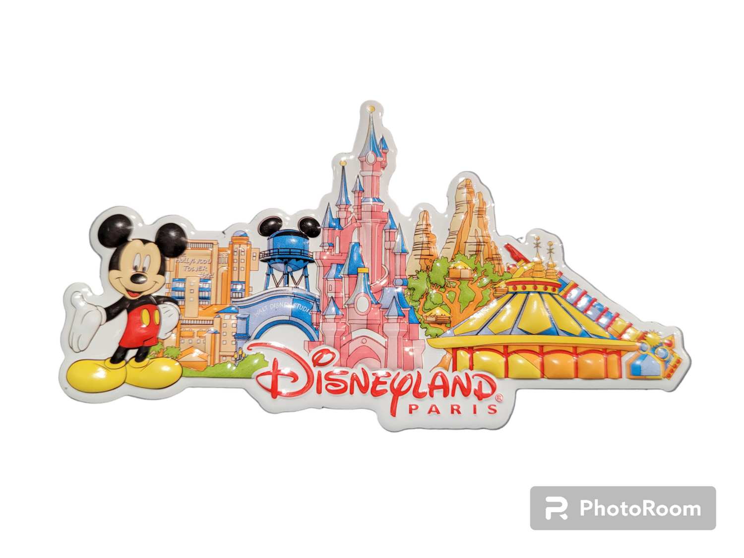 Disneyland Paris - Schriftzug mit Schloss Magnet
