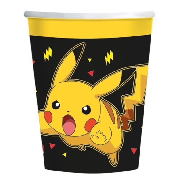 Pokémon 8er Set Pappbecher Pikachu