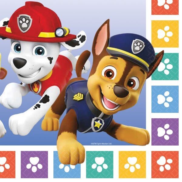 Paw Patrol Servietten Fellfreunde