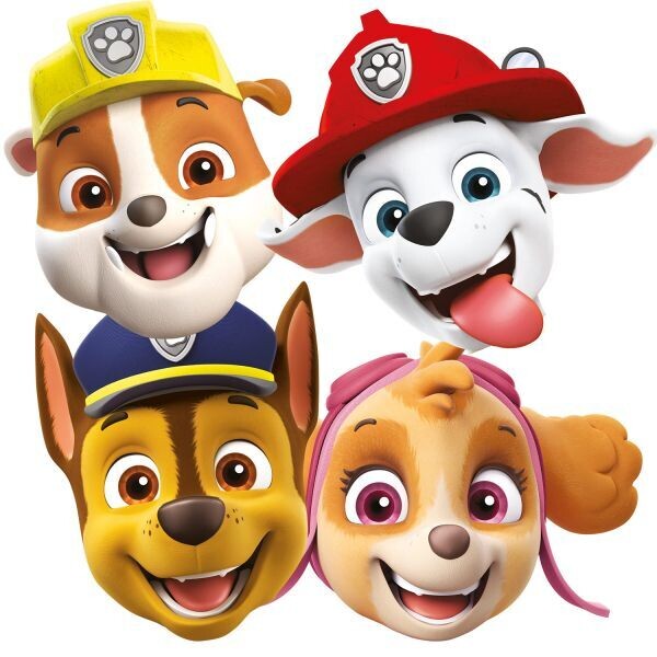 Paw Patrol 8er Set Masken Fellfreunde Paw Patrol 8er Set Masken Fellfreunde