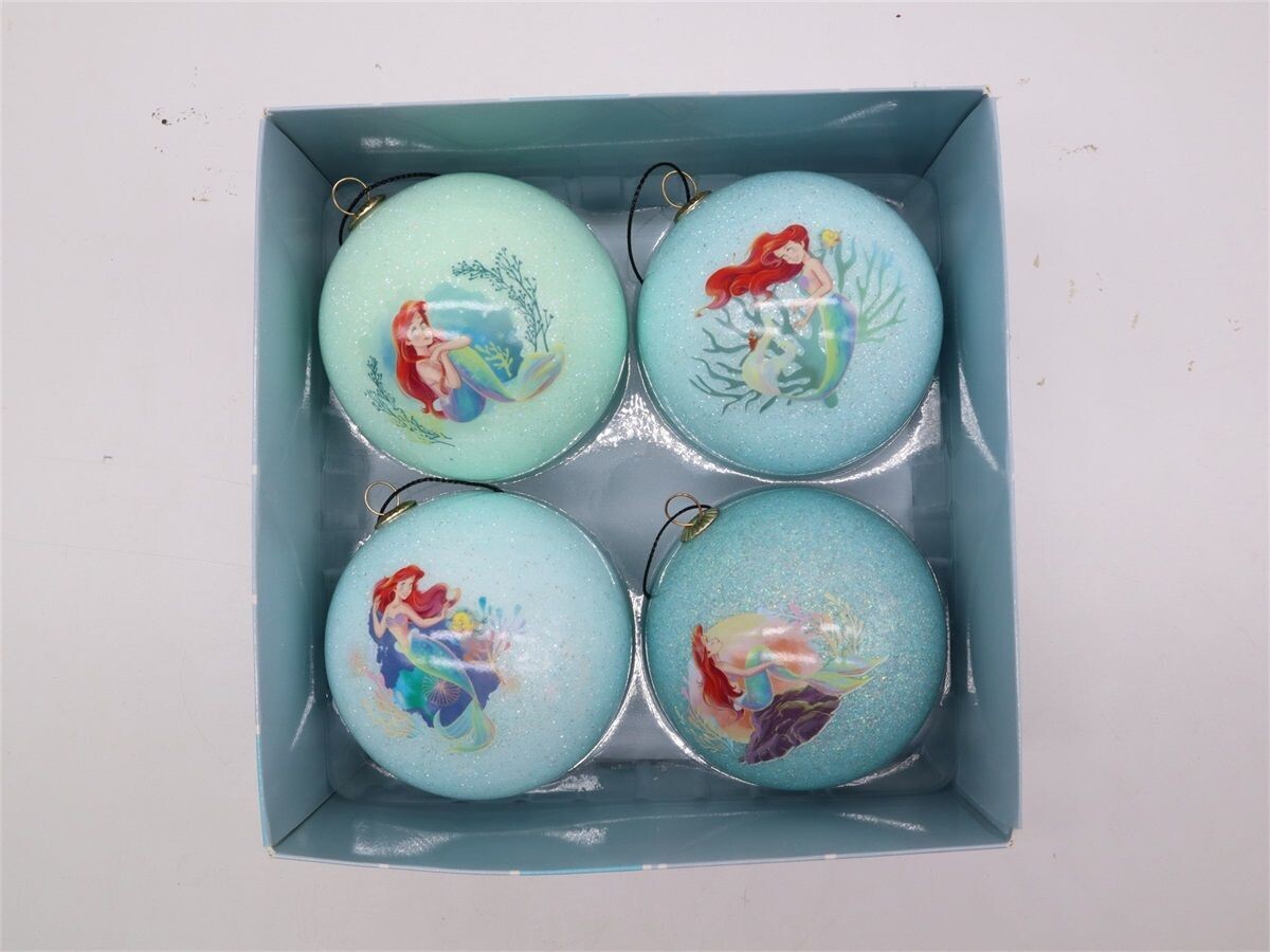 Disney 4er-Set Weihnachtskugeln Arielle