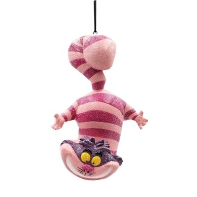 Disney hanging ornament Cheshire Cat glitter