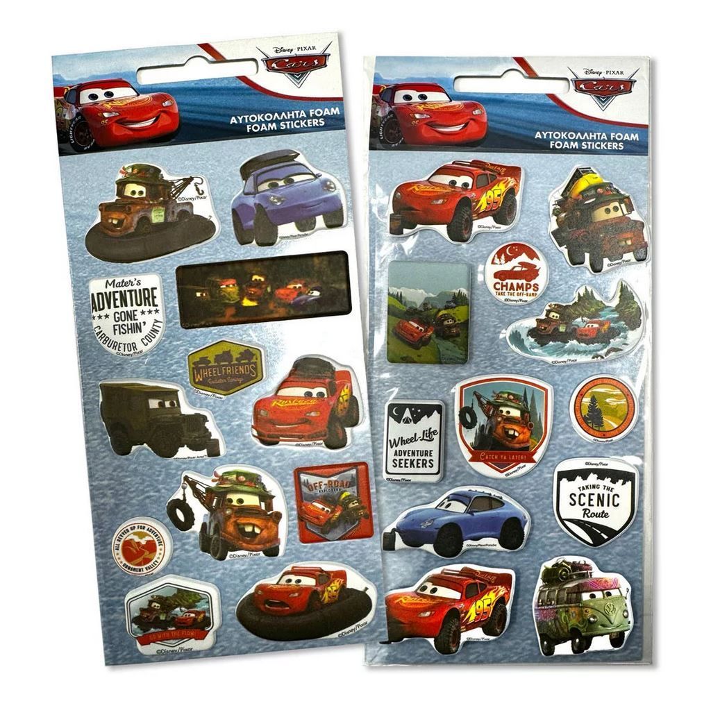 Disney Schwammaufkleber Cars