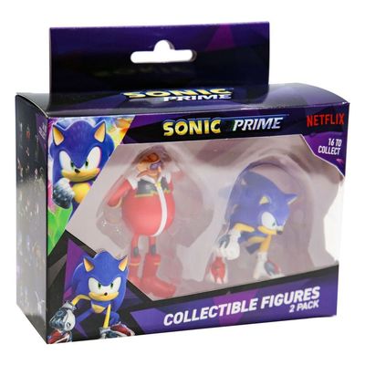 sonic prime actionfigurines Set of 2 Sonic & Dr. Eggman