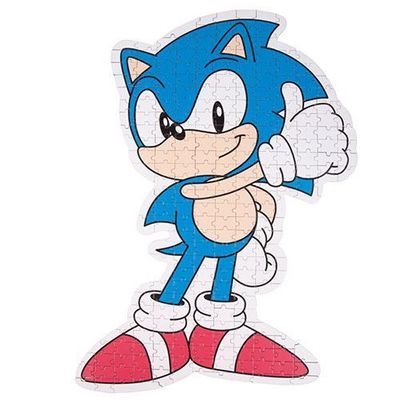 sonic shaped puzzle